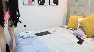 Beautiful model fucks a fan in a live stream! short of the original video