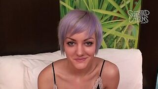 Petite Goth Teen Amateur From ExploitedTeens Sucks and Fucks