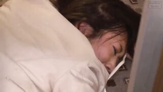 Asian Office Lady with Long Legs in Nude Pantyhose and High Heels Gets Pounded