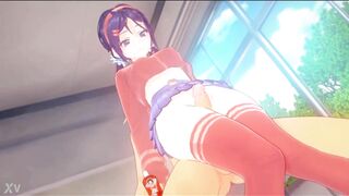 Mita penis between thighs
