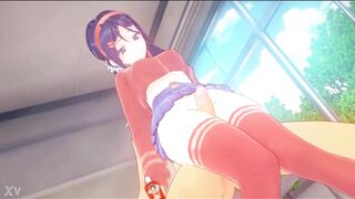Mita penis between thighs