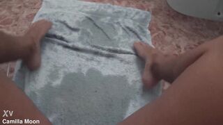 I urinate on a towel