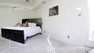 NannySpy Lonely dad seduces busty brunette Nanny Amia Miley
