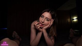 Real homemade sex of a young couple of students.
