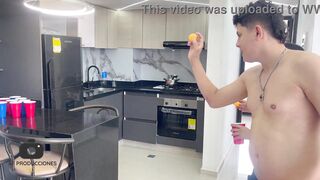 What started as a simple stepbrothers' game ended with a fuck and a cumshot in her pussy. H.L.