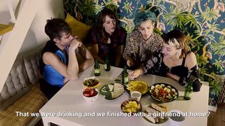 Non Monogamous Dinner! Bisexual Foursome FFFM