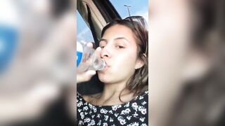 Leonardo ending up with the new girl in the car