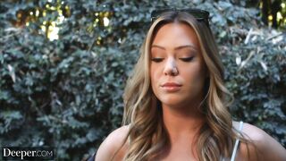 Deeper. Hot babe takes on huge BBC