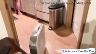 Freeuse Wife While She Washes Dishes Free Use