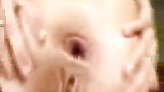 My hubby fucking the hell out our babysitter ass while I wait for my turn...