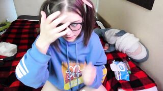 Deepthroat, feet and nipple orgasm