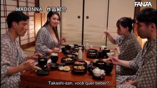 I Got My step Mother-in-Law Pregnant During a Family Trip [Subtitled] Kanaya Uno