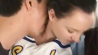 Jenny Anderson groped on bus by 2 guys and gets creampied in both holes