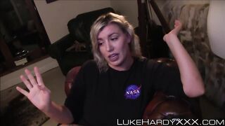 Big booty stepsis rammed and spunked on her cute face POV