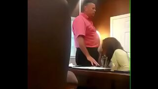The secretary doing her job well