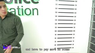 A policeman has rough sex with a brunette whore with a huge ass in prison - Max Betancur & Carla Morelli