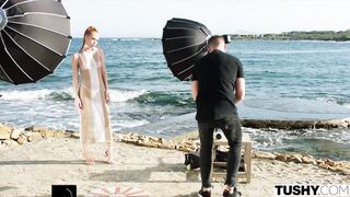 Stunning Fit Redhead Holly Molly has Her Tight Little Ass Drilled all Day