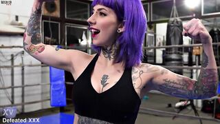 Female Wrestling Domination Victory Poses Submission