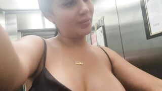 I was caught squirting in my hotel's elevator