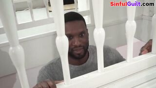 Petite vr asian masturbates before sucking and riding black cock