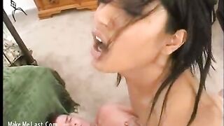 Asian chick anal fucked with bigcock