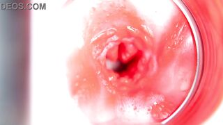 CAMERA INSIDE PUSSY: BIG CUMSHOT IN PUSSY! BEST Internal ASMR in 4K