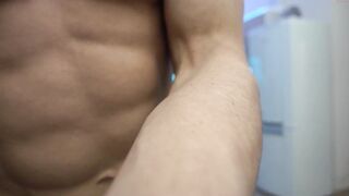 Stunning Russian hunk with a big uncut cock fucks his girl