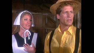 Prudish and technologically impaired Amish daughters found camcoder with tape where young blonde Melissa West had been shot in dirty movie