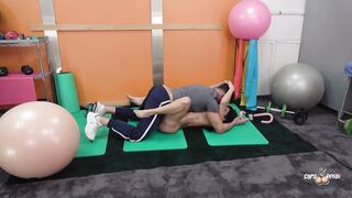 Horny Sara Retali Fucks Her Personal Trainer Nick Moreno And He Cums On Her Face