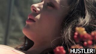 Stunning Lana Rhoades pussy stretched by rough fucking cock