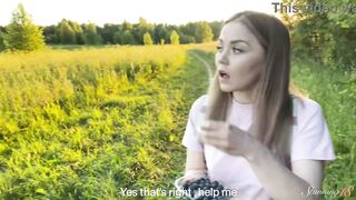 Pervy Teen Alexa Mills Gets Her Tart Packed In Da Wild!