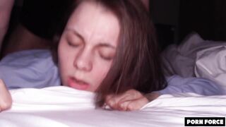 Netflix and Chill Escalated Quickly - Couch Potato Girlfriend Gets Wildly Penetrated