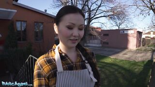 Public Agent Asian Babe Luna Truelove Offers Her Cream Cakes for a Creampie