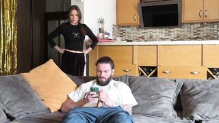 Wife get jealous to AI bot, but get arouse and get cum on her ass