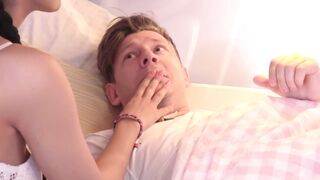 Fake Hostel Dude fucks naturally busty hot babe while boyfriend s.