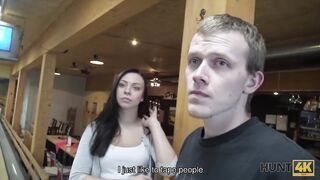 HUNT4K. Boyfriend is ready to watch how someone fucks his nice GF
