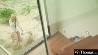 Skinny ass licking lesbians Lorena Garcia and Lola cumming hard