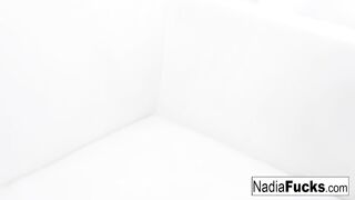 Nadia makes sure she stares at you
