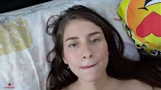 My stepbrother is horny and he fucks me hard until he cums on me (part 2)
