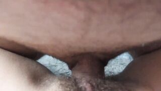 CHUBBY HAIRY PUSSY FUCK AND CUM ON HER
