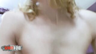 First scene with the gorgeous blonde Lady Margaux with a perfect little ass