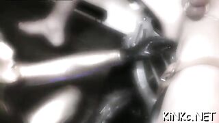 Female domination with hard whipping and riding naked serf