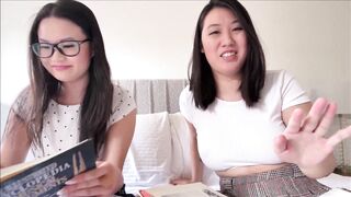 Asian Step Sisters Take Study Break - Uwu Tofu & Sakura - Family Therapy - Alex Adams