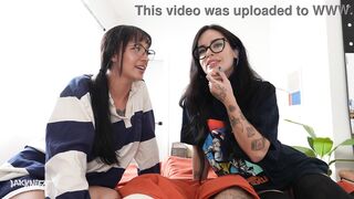 Sharing a bed with BIG TITTY GOTH GIRLS - Effy Cutie & Natasha Noel
