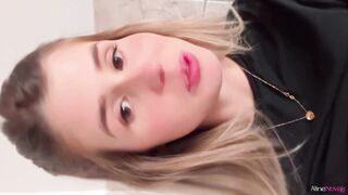 Masturbating HIDDENLY in the GYM bathroom - Aline Novak