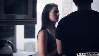 Homeless blonde fingered and fucked rough