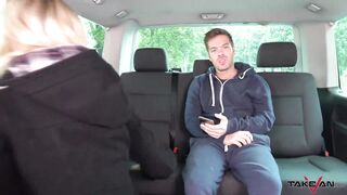 Big UK cock riding in blondies tight pussy as thanks for help