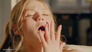 Beautiful Blonde Girl Diana Heaven Masturbating in Front of the Camera