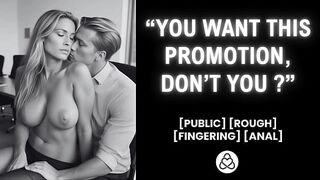 He fucks her in the office to get a promotion | Boss fucks employee | Real amateur couple
