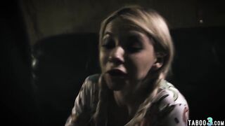 Teen step roughly by big cock stepdad